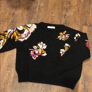 Zara embellished sweater